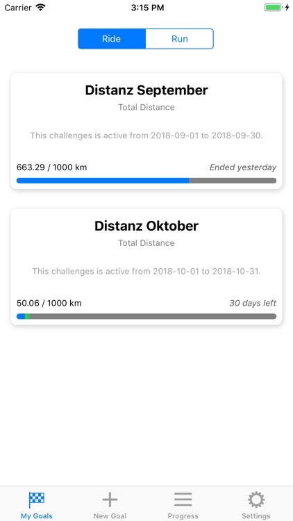 Cycling And Running Goals