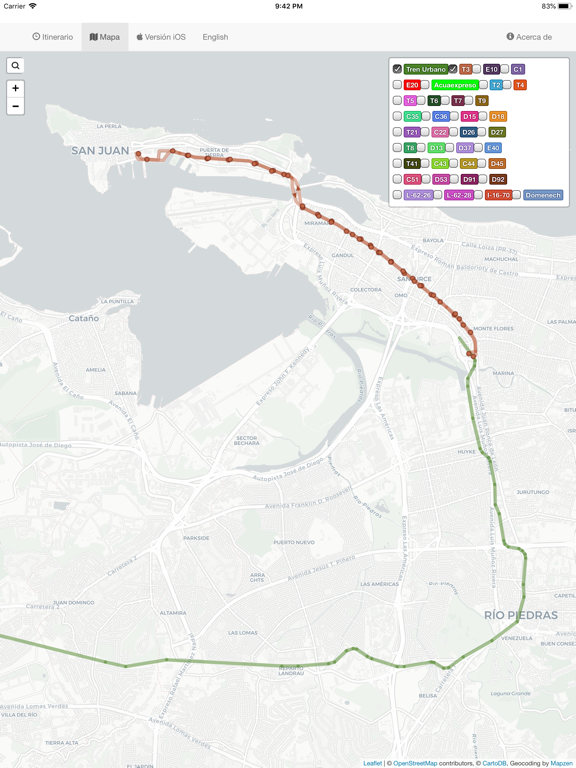 Screenshot #6 pour Tren Urbano App