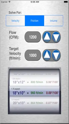 HVAC Duct Size Calculator iPhone image 4