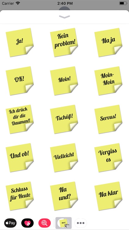 Stickers tagliches Einerlei