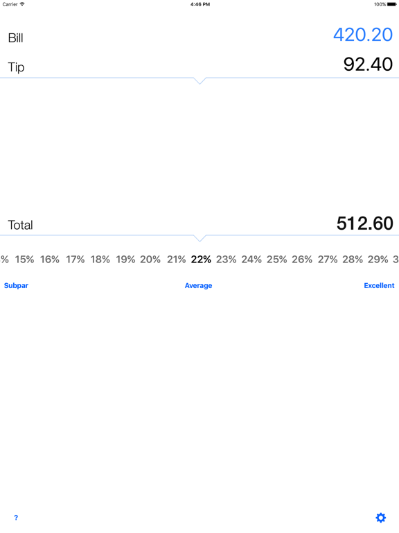 Screenshot #4 pour Tip calculator 'Tipping made easy'