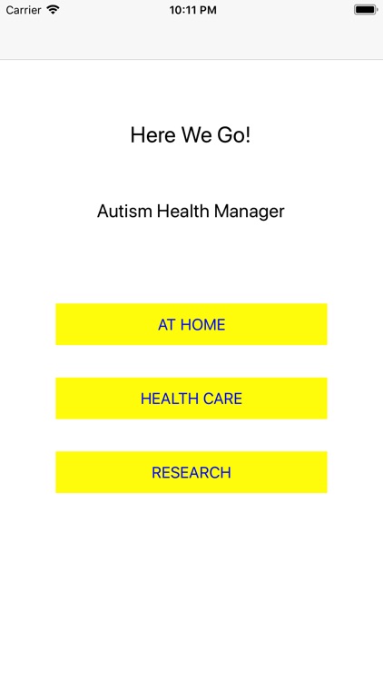 Autism: Healthcare Here we go!