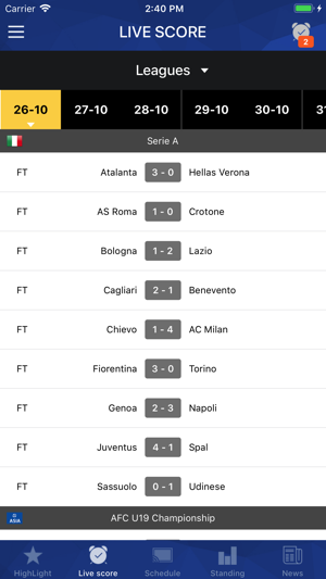 Football TV - Football Scores