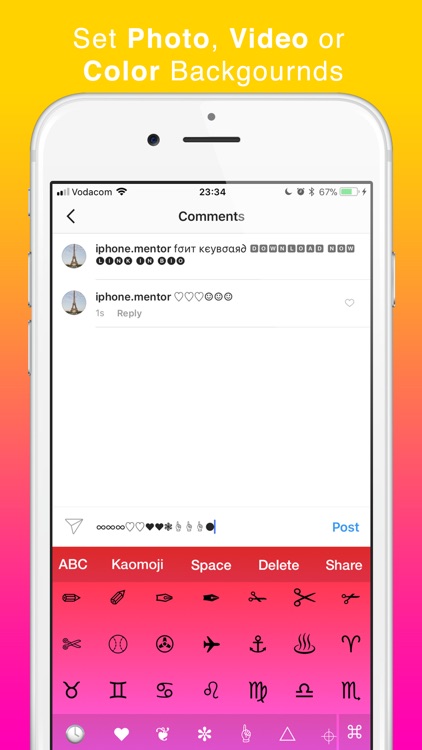 Symbol Board Keyboard & emoji screenshot-3