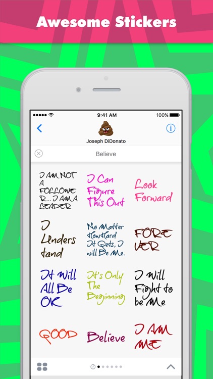 Believe stickers by Joemoji