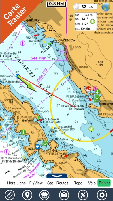 Screenshot #1 pour Croatia Nautical Charts HD GPS