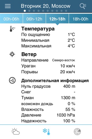 Скриншот из Weather for Russia Pro