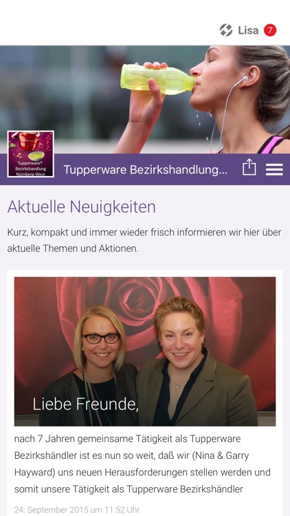 Tupperware Bezirkshandlung