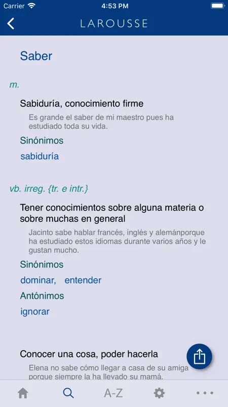 Larousse Básico de Español screenshot 3 of 5
