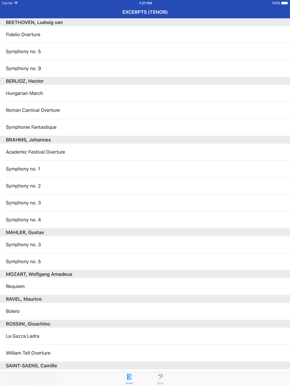 Screenshot #4 pour Trombone Excerpts