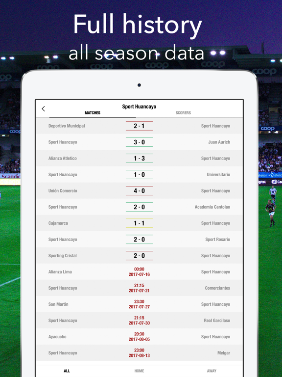 Live Primera Division Peru iPad screenshot 5 - Sports app