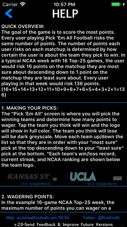 Pick 'Em All NCAA Football