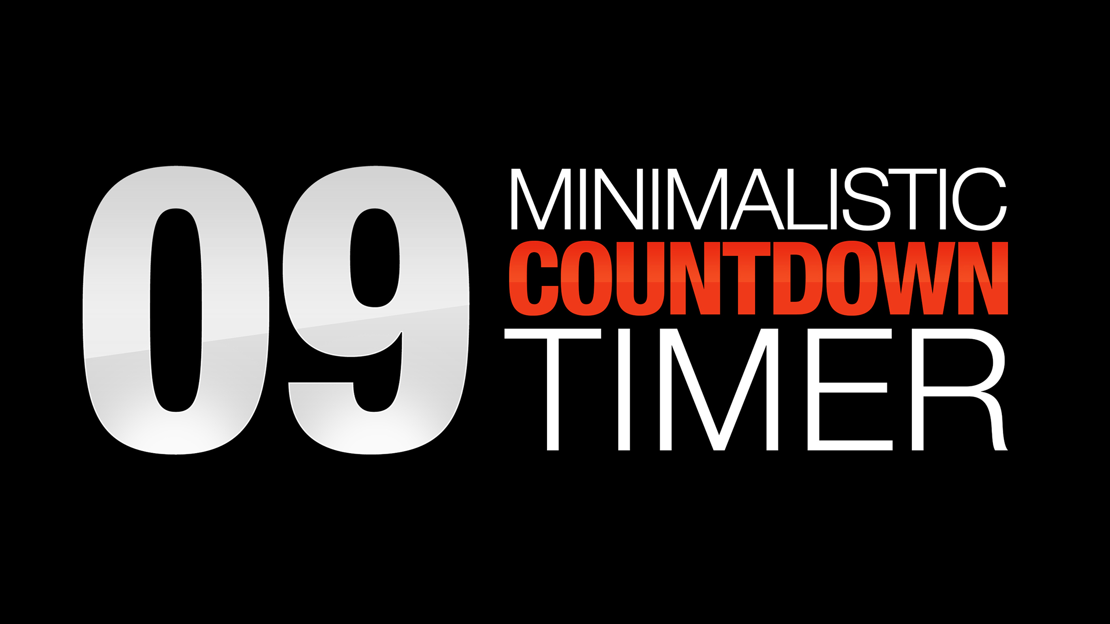 Minimalistic Countdown Timer