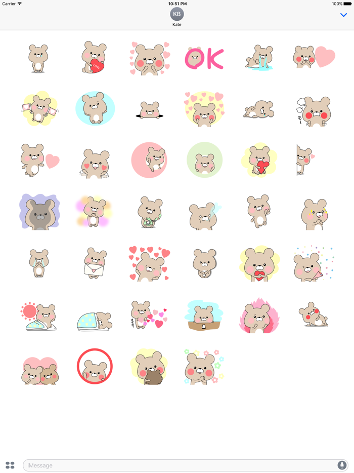 A Bear Sticker Sticker