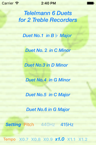 Telemann 6  Duets for 2 Treble Recorders - náhled