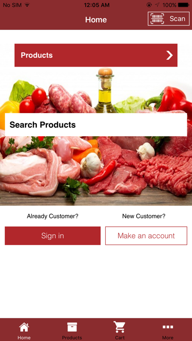 Meatonwheel iPhone screenshot 1 - Shopping app