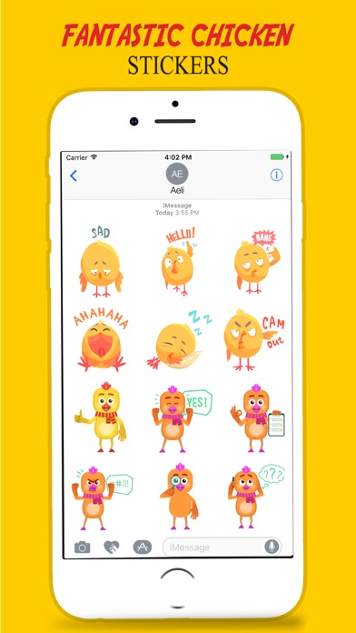 Yellow Chicken Sticker screenshot 3