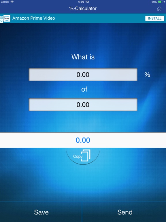 Percentage Calculators iPad screenshot 4 - Business app