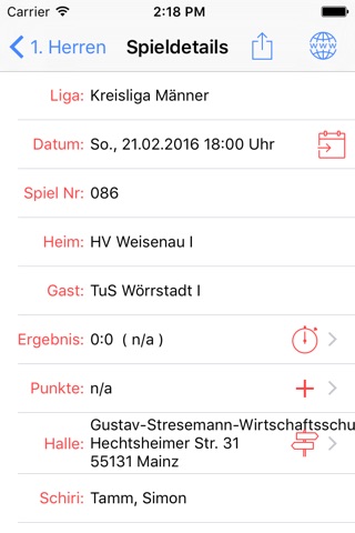 HV Mainz-Weisenau screenshot 3