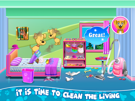 Puppy Home House Cleaning iPad screenshot