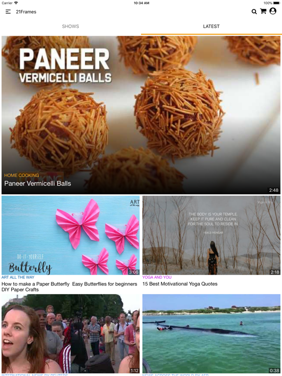 21Frames iPad screenshot 3 - Shopping app