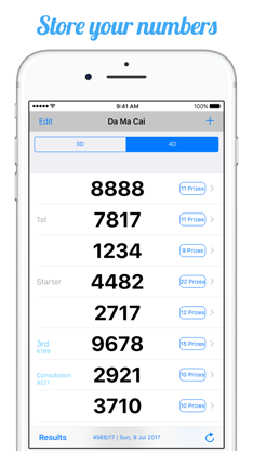 Da Ma Cai Results screenshot 3