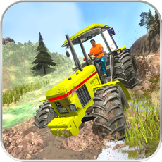 Activities of Off-Road Tractor Muddy Driving