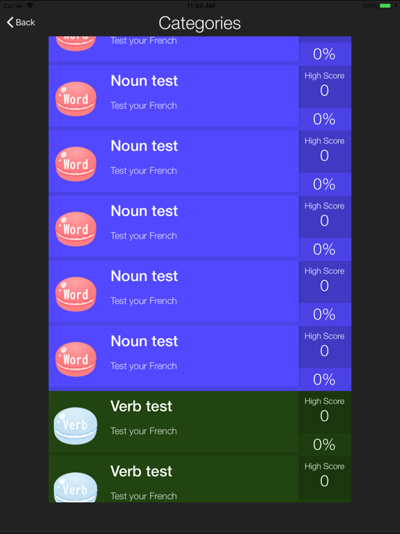 DELF DALF French Language Quiz iPad screenshot