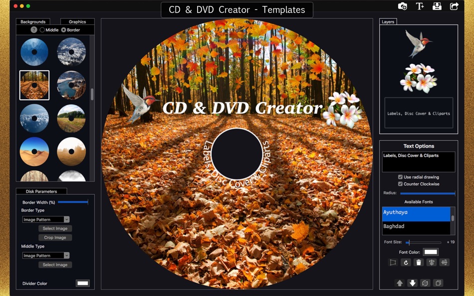 #4. CD & DVD Creator - Templates (macOS) Podle: BraveCloud