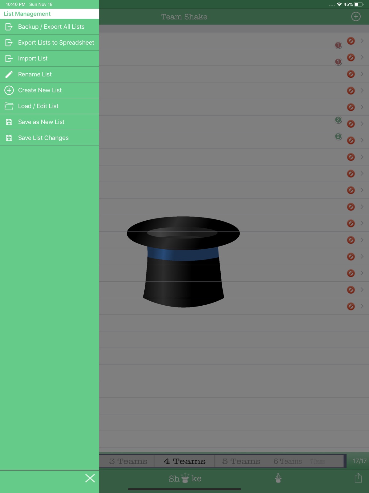 Team Shake ipad screenshot 4