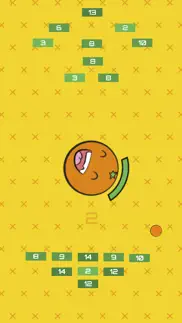 orange juice brick breaker iphone screenshot 2