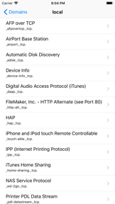 Discovery - DNS-SD Browser screenshot