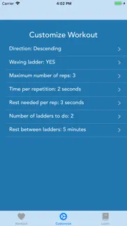 ladder workout timer iphone screenshot 4