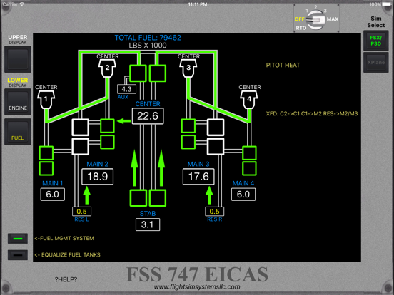 Screenshot #5 pour FSS 747 EICAS