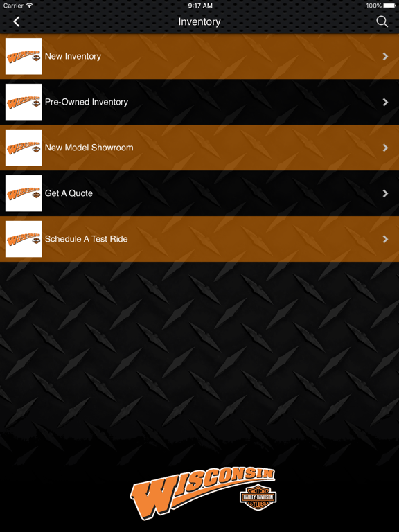 Wisconsin Harley-Davidson iPad screenshot 2 - Business app