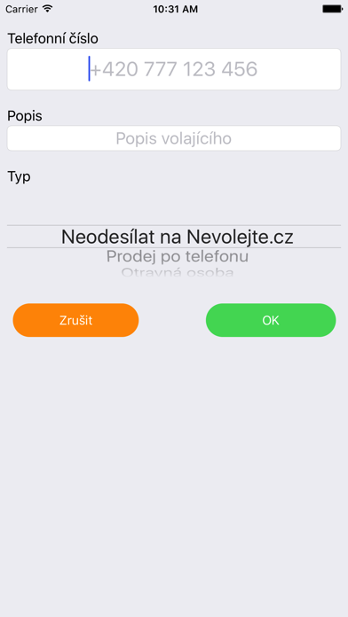 Nevolejte.cz screenshot 3