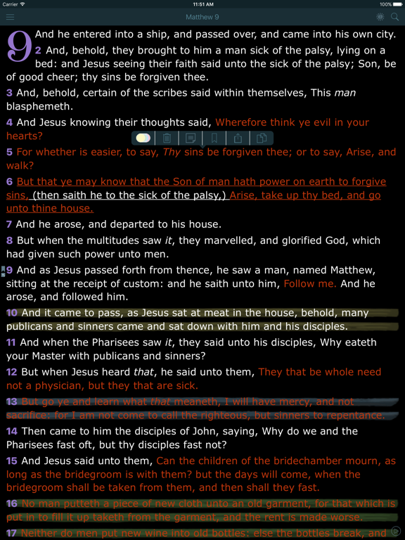 Screenshot #5 pour Bible Offline with Red Letter