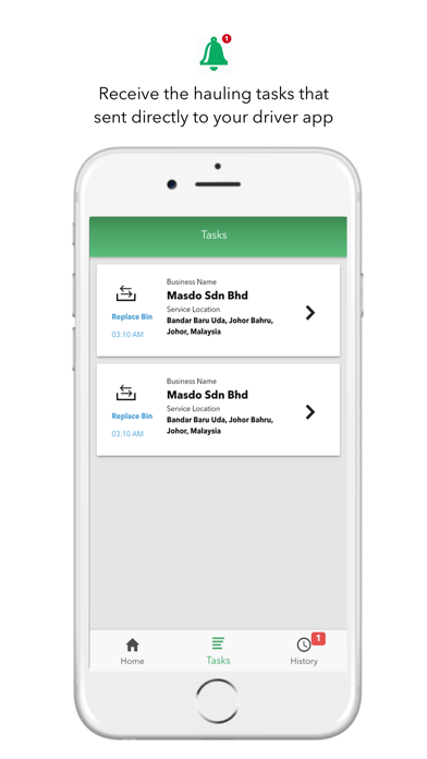 GarGeon Driver app screenshot