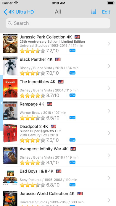 My Movies by Blu-ray.com Screenshot