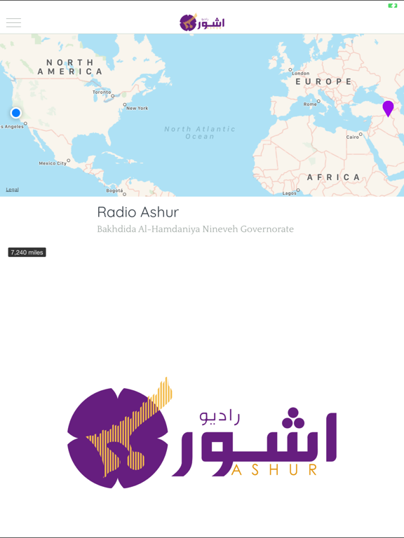 Radio Ashur iPad screenshot 4 - Entertainment app