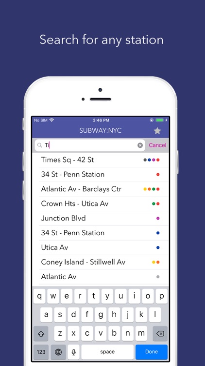 SUBWAY:NYC - Map + Train Times
