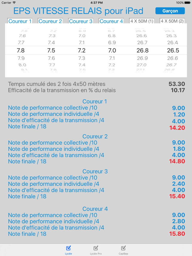 EPS vitesse-relais pour iPad(圖2)-速報App