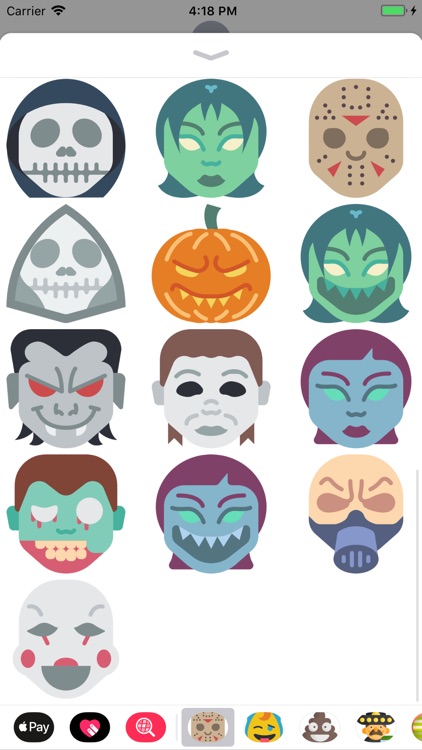 Halloween Masks Stickers