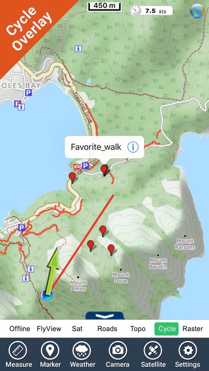 Freycinet NP GPS and outdoor map with guide