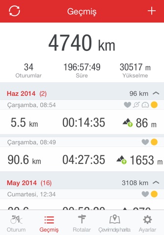 Runtastic Road Bike GPS screenshot 3