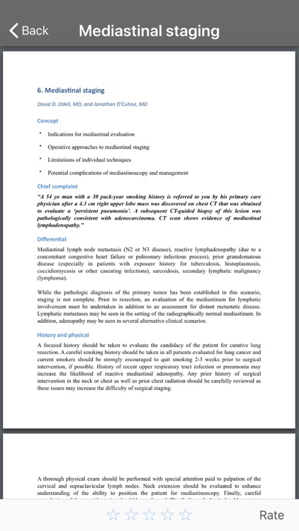 TSRA Clinical Scenarios