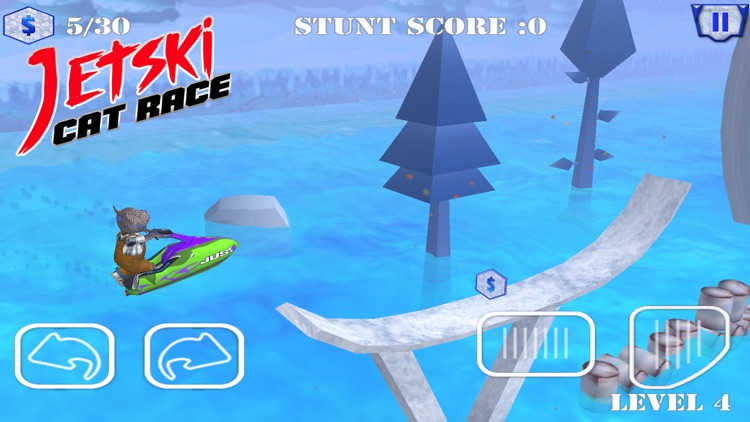 Jet Ski Cat Race screenshot-3