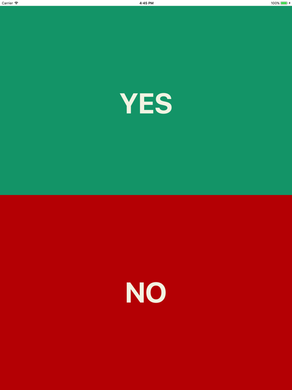 Yes or No Communication iPad screenshot 1 - Utilities app