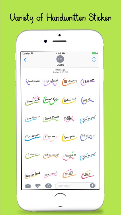 Handwritten Message Stickers Pack