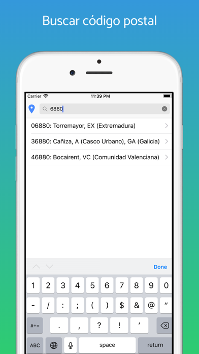 Screenshot 3 of Postcode of Spain App